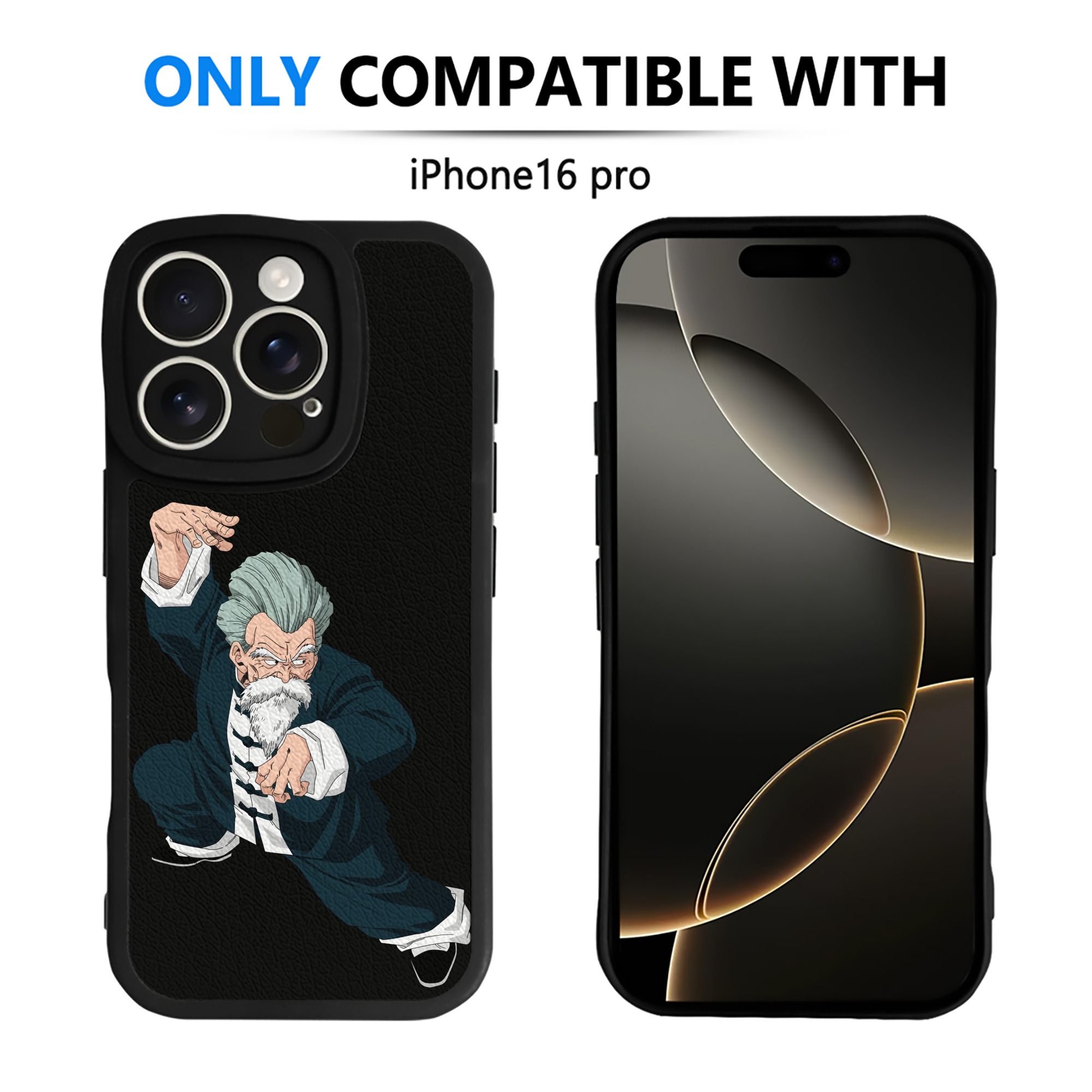 （画像用） ドラゴンボール DRAGON BALL 【iPhone 16シリーズ対応】シリコンスマホケース（レザー調） 材質：シリコン